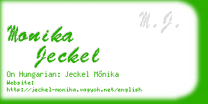 monika jeckel business card